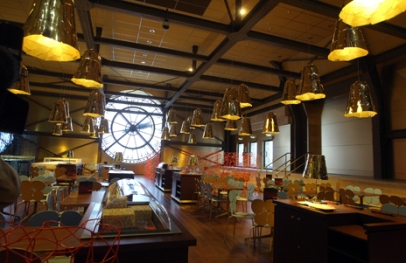 .. inside the Orsay Museum's new cafe with added va-va-voom in Paris